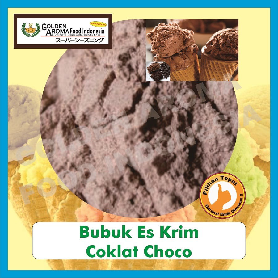 Jual Bubuk Es Krim Rasa Coklat Choco 1 Kg l Serbuk Ice Cream Powder
