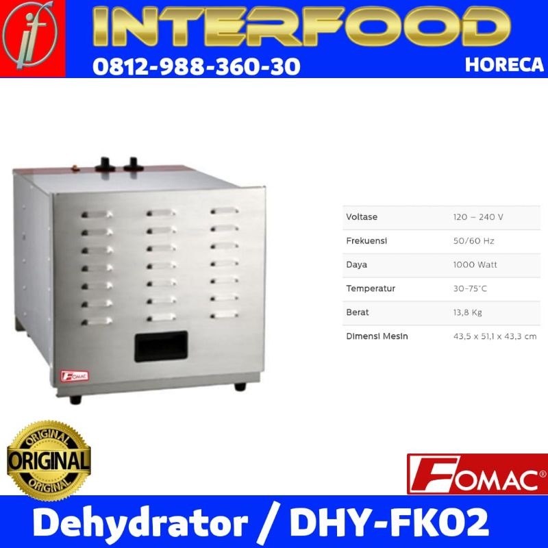 Fomac DHY-FK02 Pengering Makanan