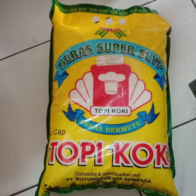 

beras 5kg cap topi koki