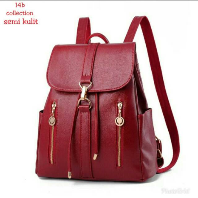 Backpack seleting dua kait tas wanita mewah harga murah