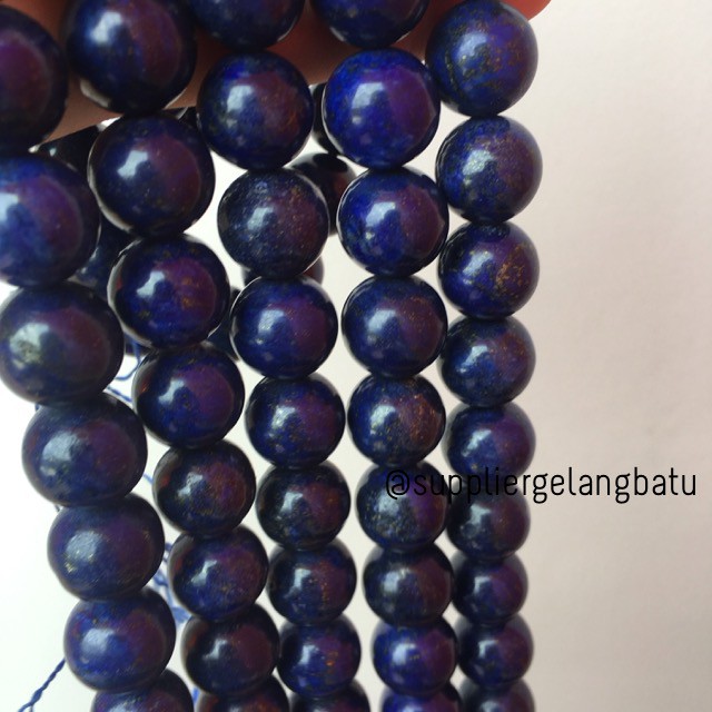 Limited edition Premium Lapiz lazuli rencengan termurah 14mm bahan beads supplier aksesoris fashion