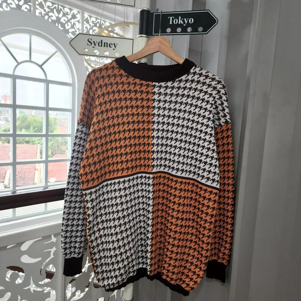 [CYC | COD] REALPICT | Outwear Sherina Sweet Rajut Sweater | Knit Outer Crop Wanita Balon Trendy Murah