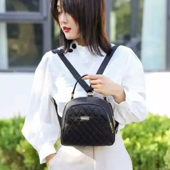 Handrose - Tas Wanita Terbaru / Tas Ransel Korea / Tas Ransel Wanita / Tas Ransel Mini / Tas Wanita Multifungsi / Tas Selempang Mini HR 021