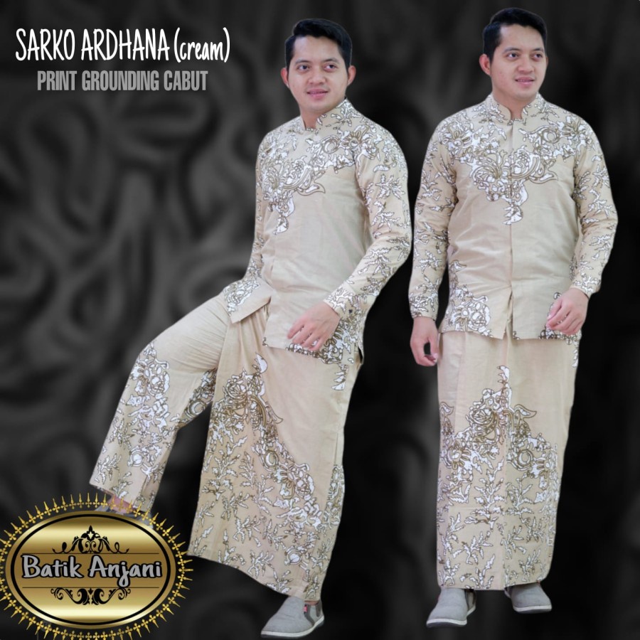 Sarko Ardhana Platinum Kemeja Batik Pria Lengan Panjang Batik Anjani