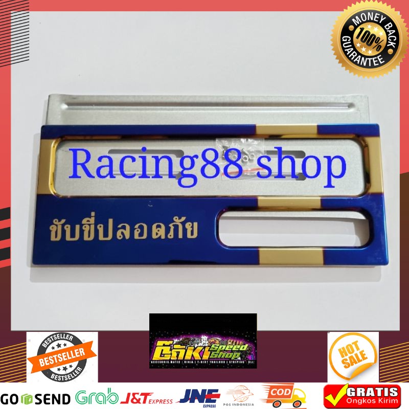 MURAH Bingkai Plat SNI Twotone Thailok Beat Vario Fino Vixion Nmax Aerox Sateia fu Sonic DLL