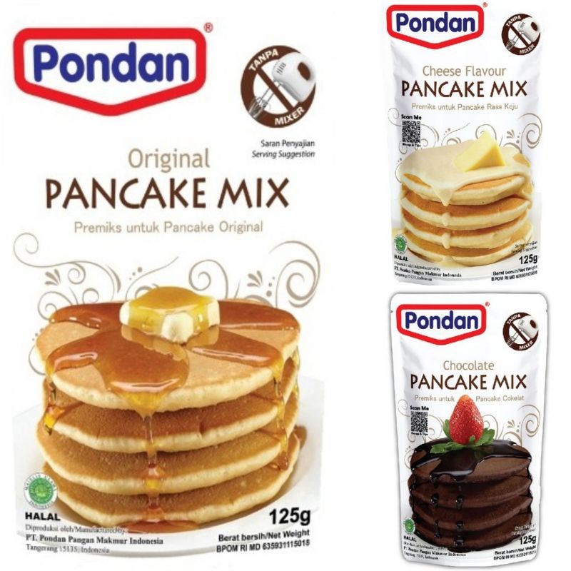 Pondan pancake mix coklat / keju 125 gram