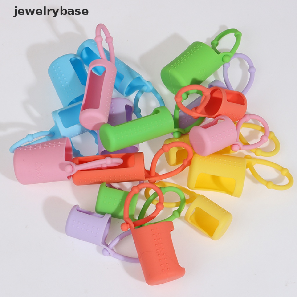 [Base] 6Pcs Silicone Essential Oil Protective Case 5/15/10ml Bottle Protect Case Holder Boutique