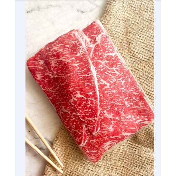 Jual Beef Wagyu Slice Daging Sapi Aus Wagyu Topside Mb Slice Shopee Indonesia