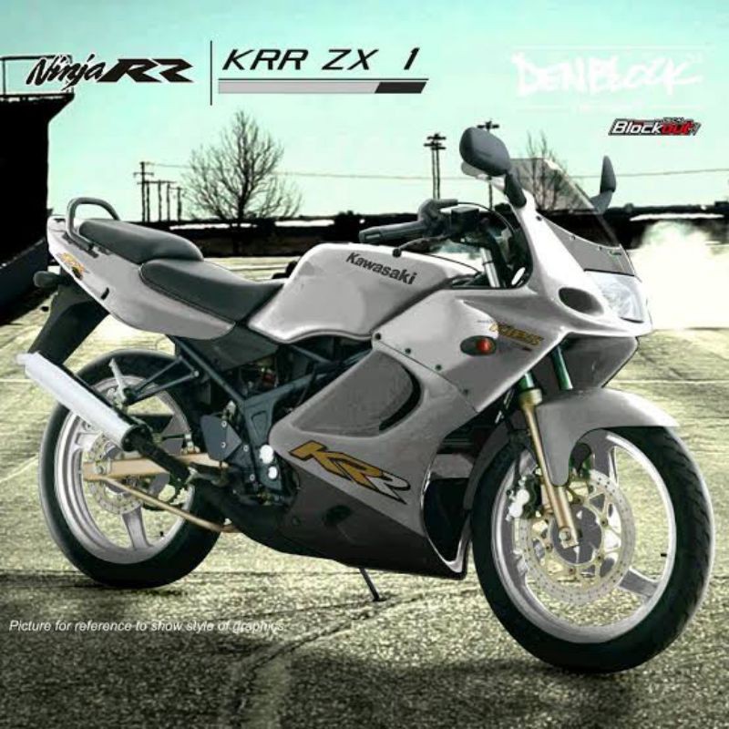 Striping Ninja RR Old ZX CBU Silver Original kawasaki