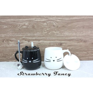 Mug Gelas Keramik Sepasang Motif Kucing Set CH127S 1 Mug Gelas Keramik Sepasang Motif Kucing Set CH127S 1