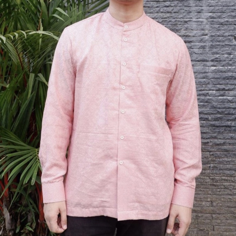 Kemeja Batik Doby Seri Pink Kemeja Koko Dobby Pink Fusia Baby Pink Fanta Peach Pink Mirabella Warna 