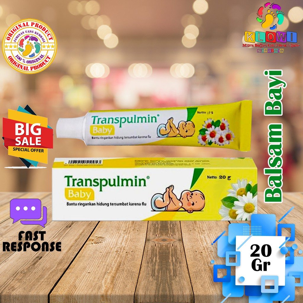 TRANSPULMIN Baby Meredakan Flu pada Bayi - 20 gr Balsam