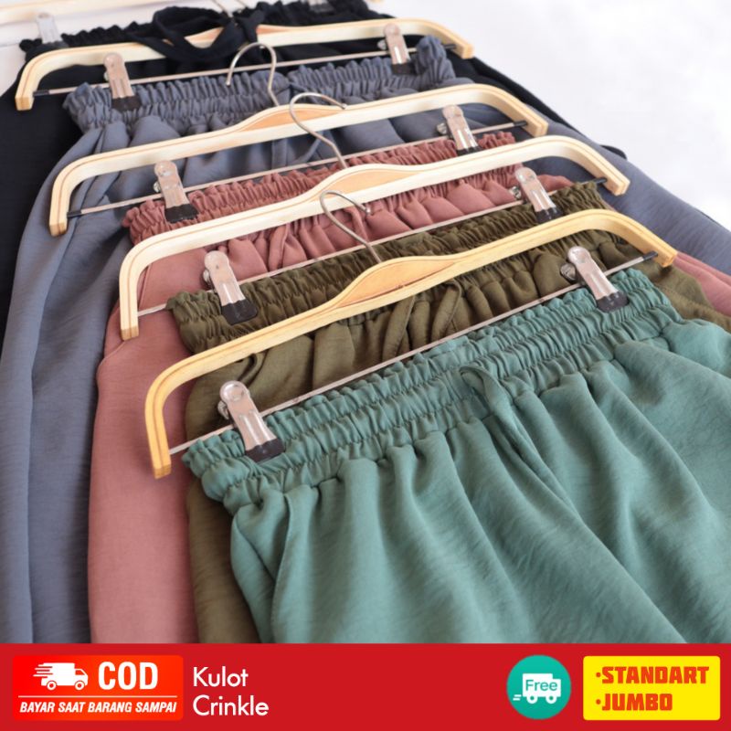 CELANA KULOT CRINKLE // KULOT JUMBO // CULLOTE AIRFLOW RUBY PREMIUM