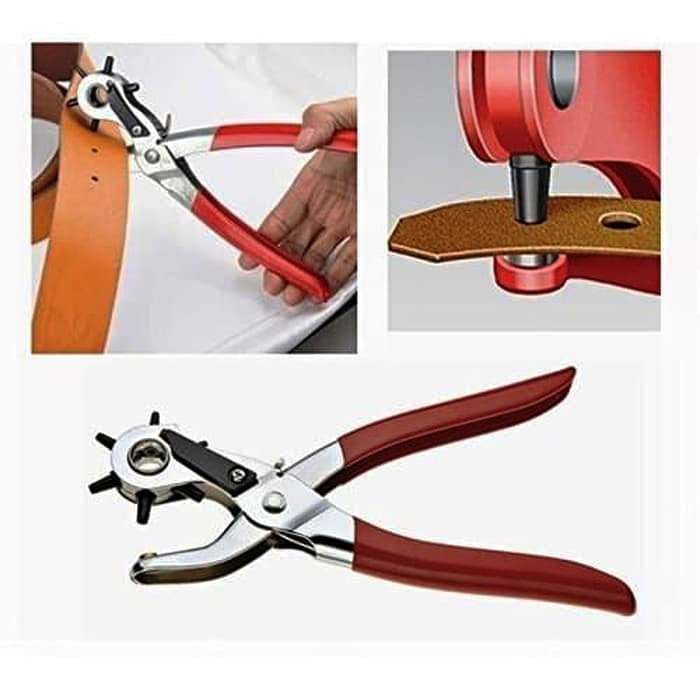 

HOLE PUNCH TANG PEMBOLONG KERTAS SABUK KULIT PLASTIK