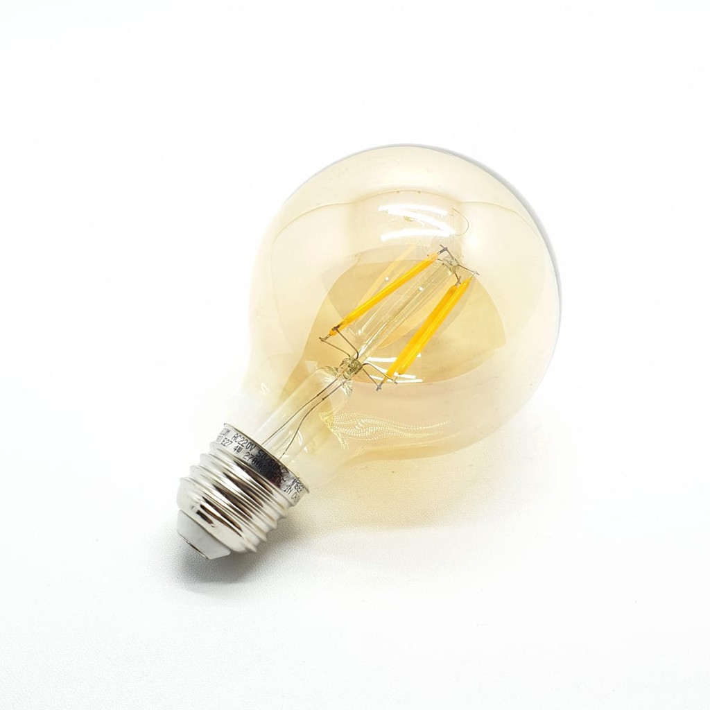 BSC BE-8883 4W E27 G80 2700K Kuning Amber Lampu Led Filamen Edison Cafe