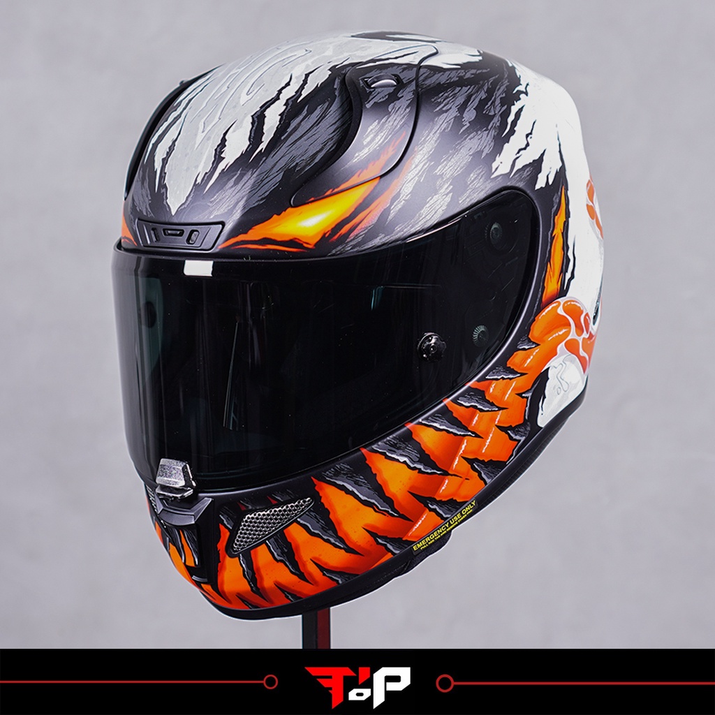 HJC RPHA 11 ANTI VENOM MARVEL HELM FULL FACE FREE VISOR