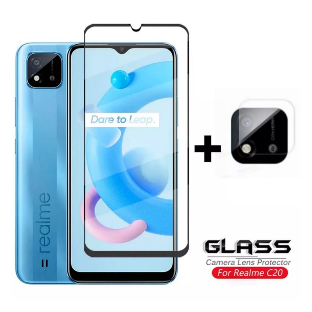 Tempered Glass REALME C20 Anti Gores Layar Free Tempered Glass Camera