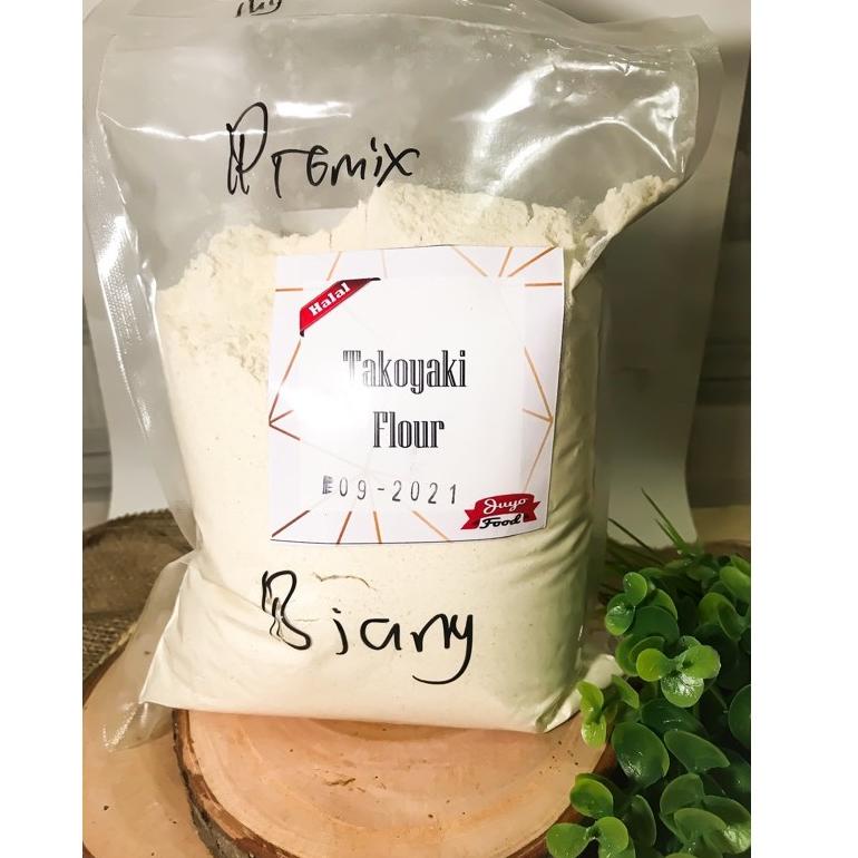 

xnr33 Tepung Biang Takoyaki. 1 kg bisa untuk 750 bola takoyaki .,.,