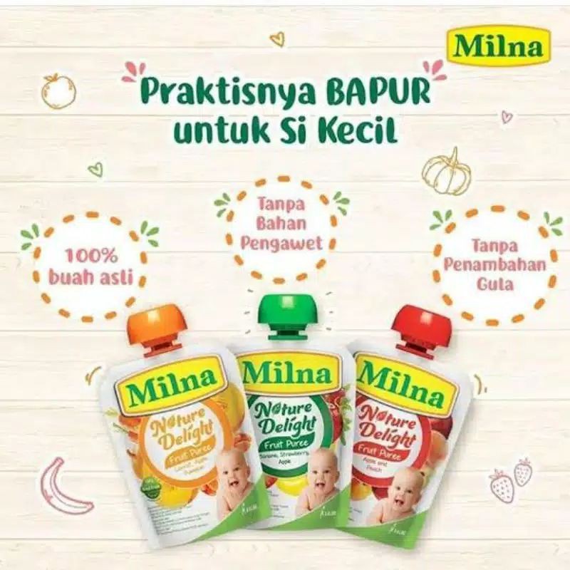 (HAFIZSTORE) Milna Nature Delight, Pure Buah Milna Instant Praktis