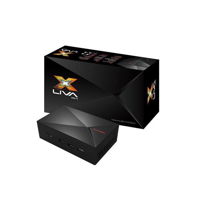 MINI PC ECS LIVA X - 64GB RAM 4GB FREE KEYB + MOUSE WIRELESS LOGITECH