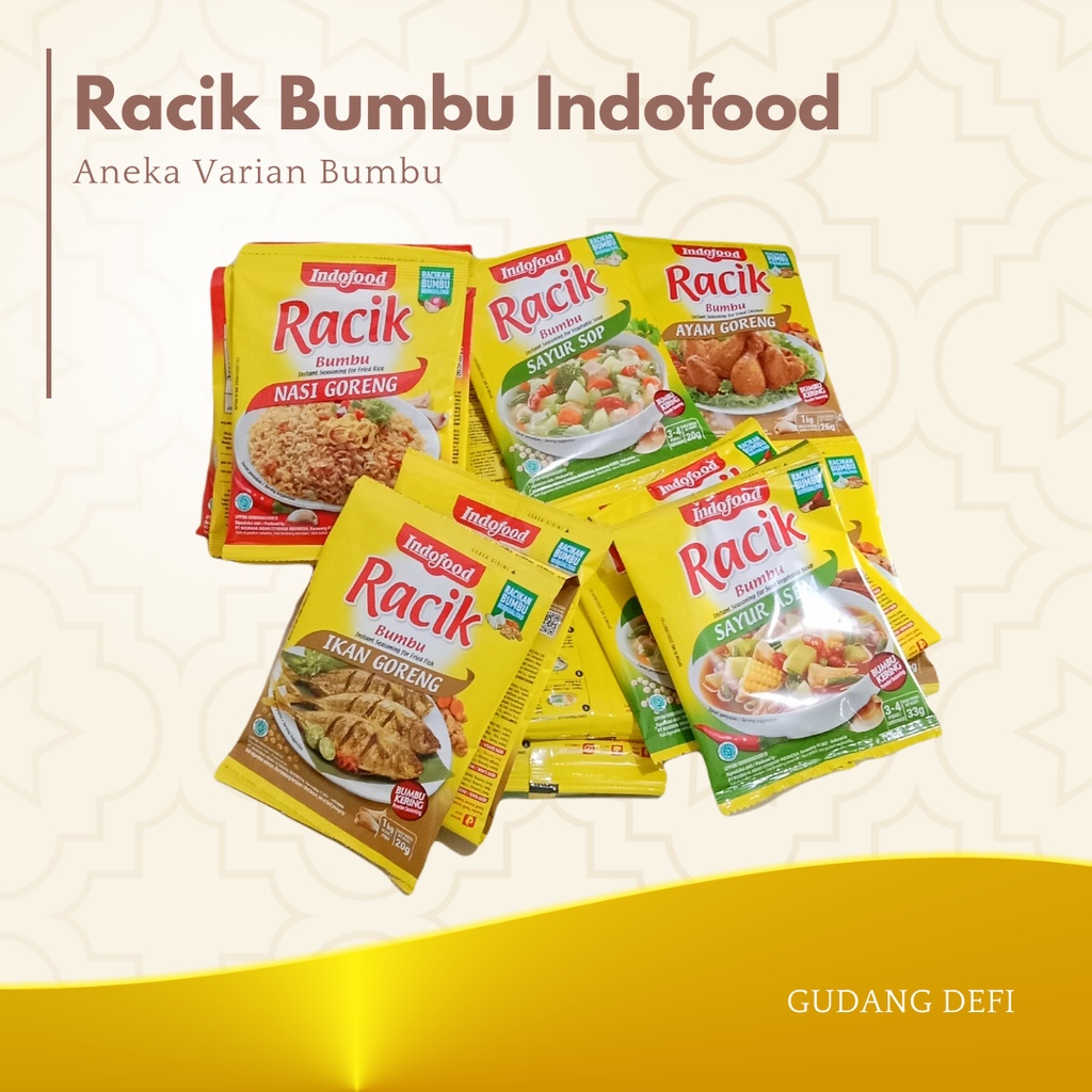 

BUMBU RACIK INDOFOOD BUMBU MASAKAN RACIK SAYUR DAN GORENG