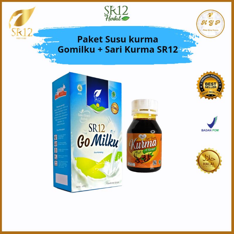 

Bisa COD Paket Susu Kurma SR12 gomilku original dan sari kurma albarokah