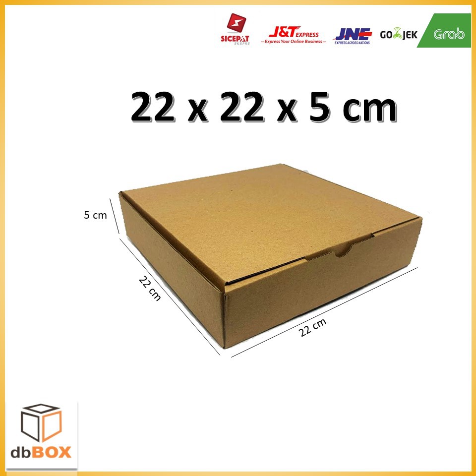 Kardus 22x22x5 cm | Box Die Cut dan Easy Usage | Box Kue Tart & Snack-2