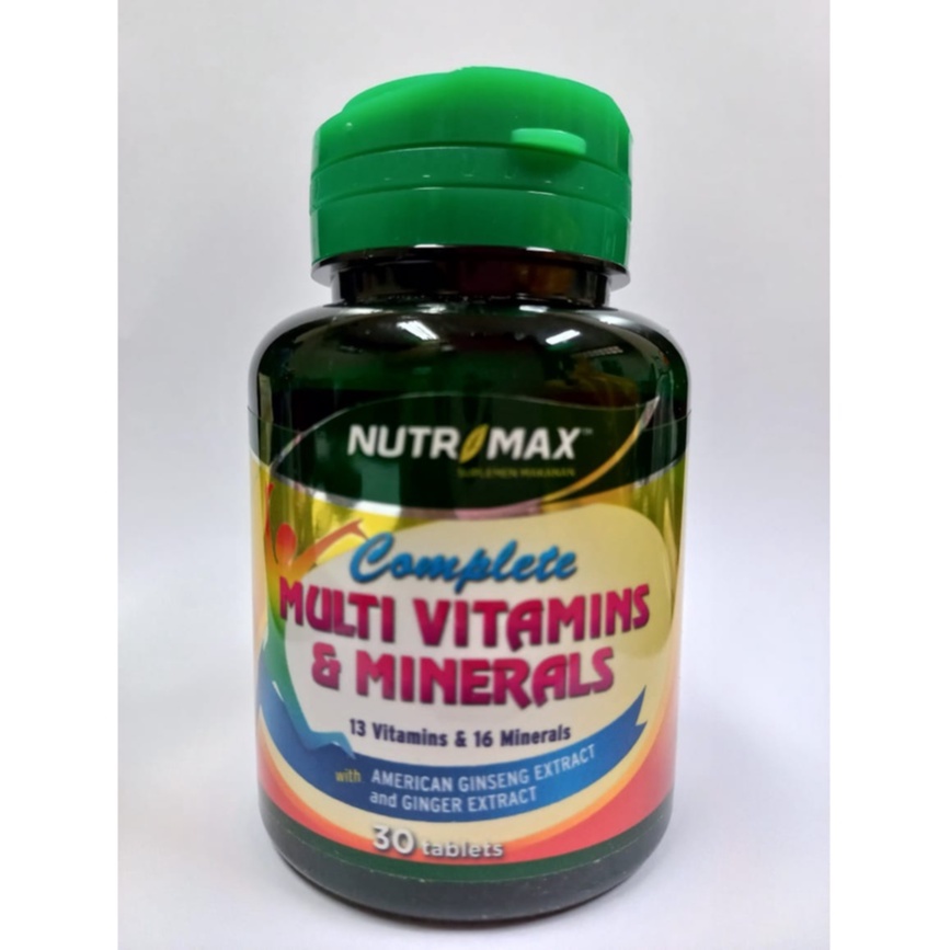 Complete Multivitamins dan Minerals Nutrimax 30 - 60 Tablet