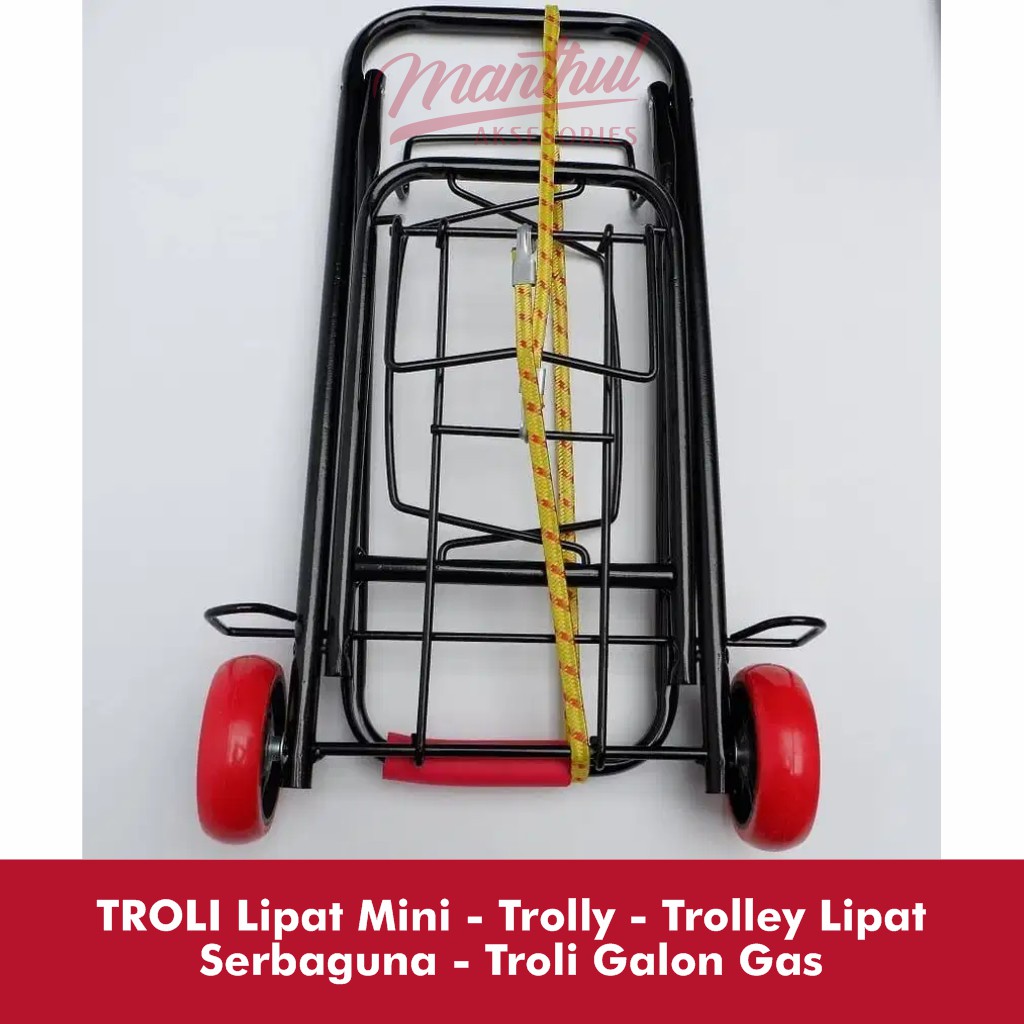 TROLI Lipat Mini - Trolly - Trolley Lipat Serbaguna - Troli Galon Gas