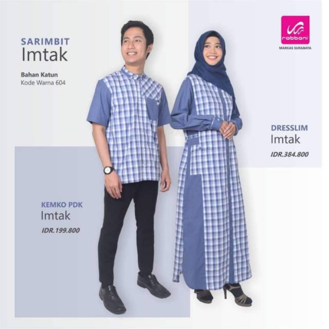 Dresslim Gamis Imtak Sarimbit Rabbani