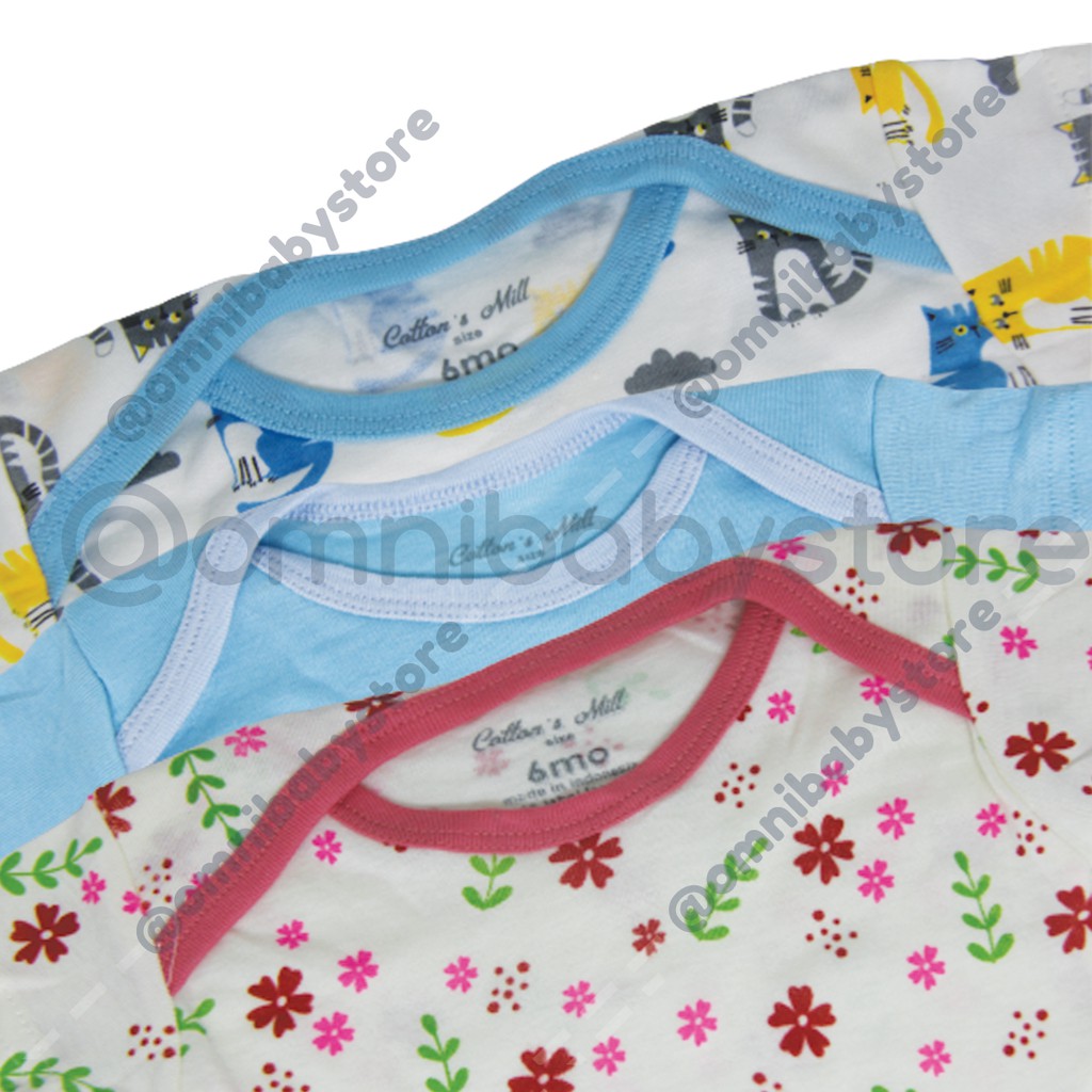 cotton's mill romper bayi laki-laki/ bayi perempuan 5in1 (SNI)