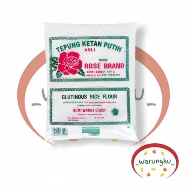 Tepung KETAN Putih Rose Brand 500gr BANDUNG