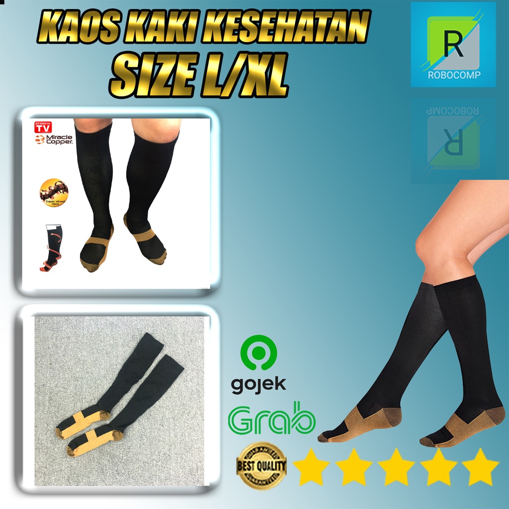 Kaos Kaki Kesehatan Size L/XL - Miracle Copper