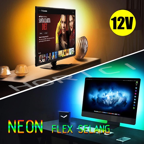 DC 12V IP68 NEON FLEX SELANG OUTDOOR INDOOR LED SELANG PANJANG 5M