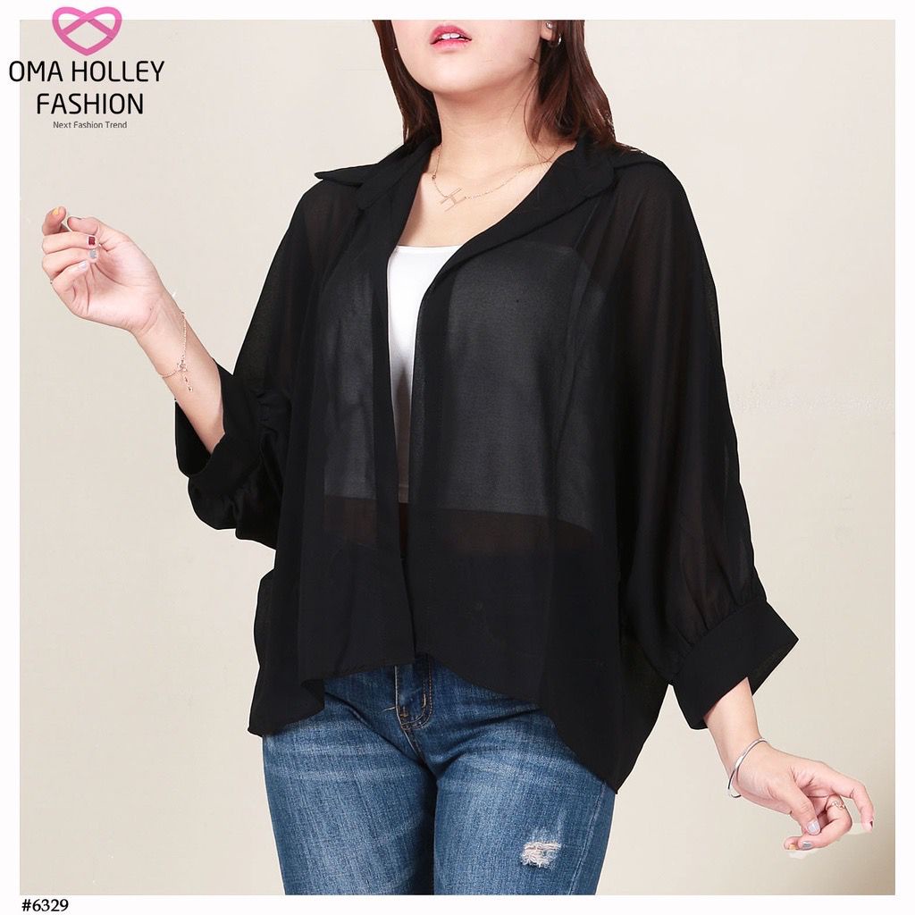 BISA COD Outer Basic wanita Kanaya   Cardigan fashion wanita Jumbo