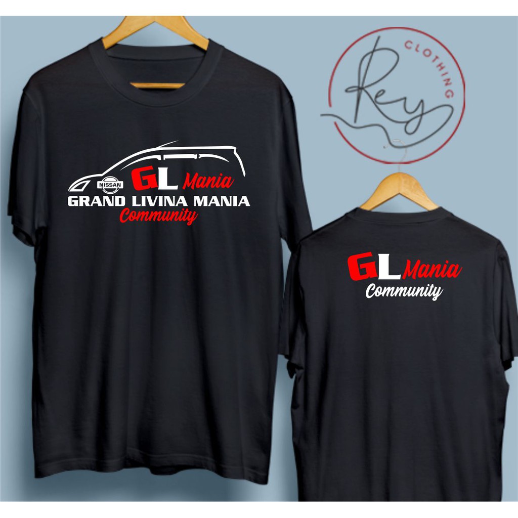 Kaos Distro Club Mobil - Kaos Grand Livina Mania - 100% Cotton Combed 30s