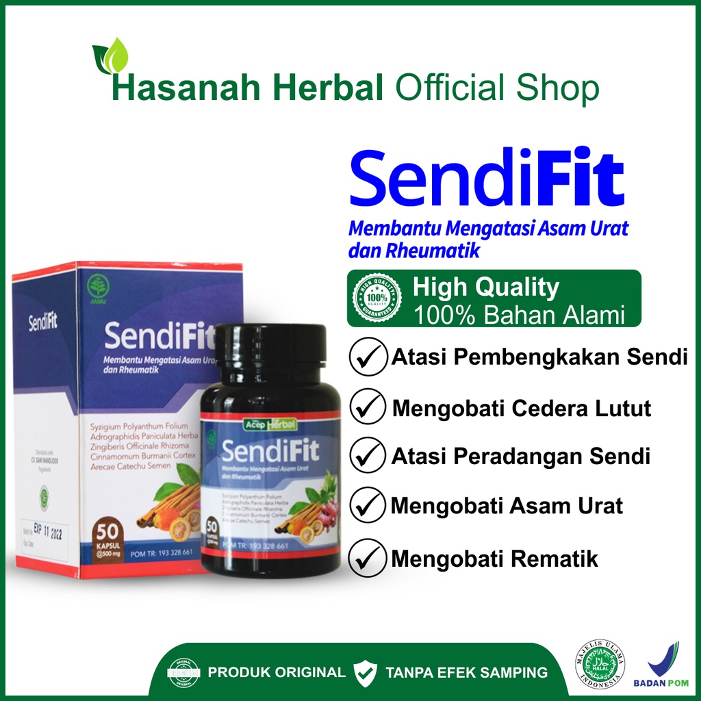Obat Radang Sendi & Lutut Bengkak SendiFit Herbal
