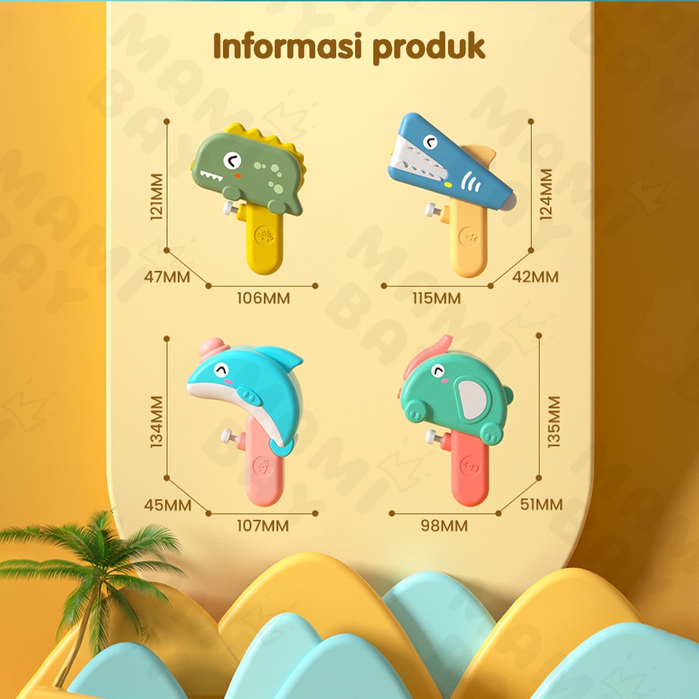 Mamibayi Mainan Pistol Air Anak Dinosaurus/water gun mainan