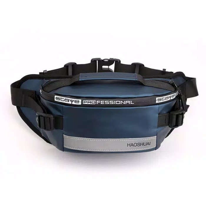 [MURAH] [COD] T11 – Waistbag Haoshuai – Tas Pria Haoshuai – Tas slempang Pria - Biru