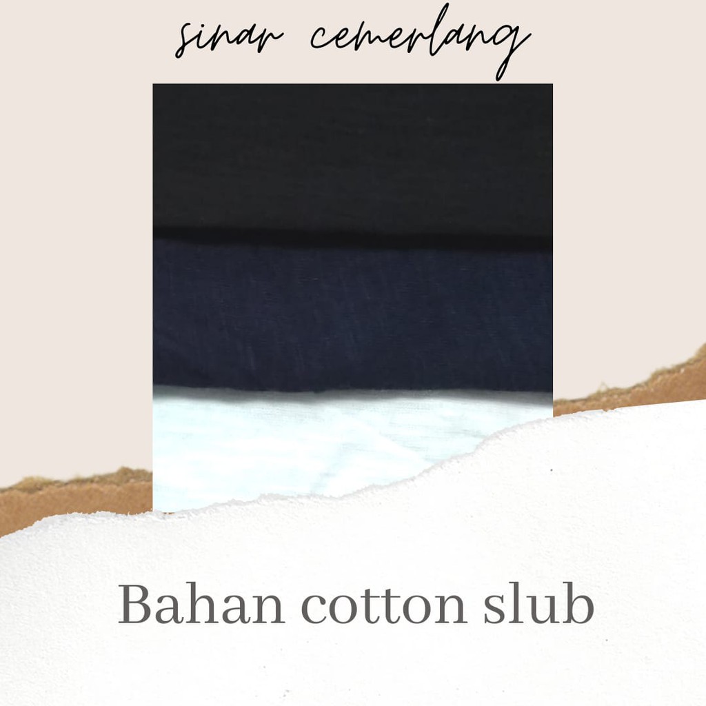 Kain Bahan Kaos Cotton Slub