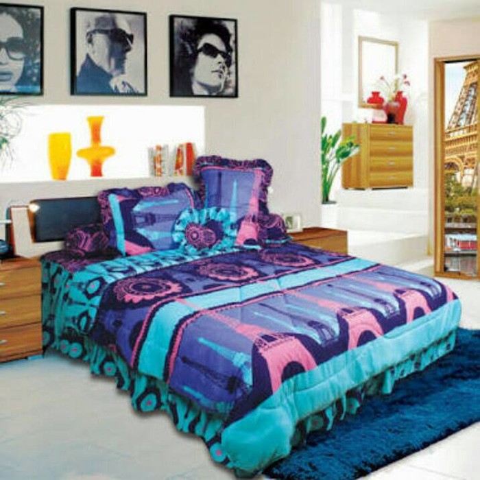 BEDCOVER SET CALIFORNIA 180X200 NO.1 MOTIF EIFFEL