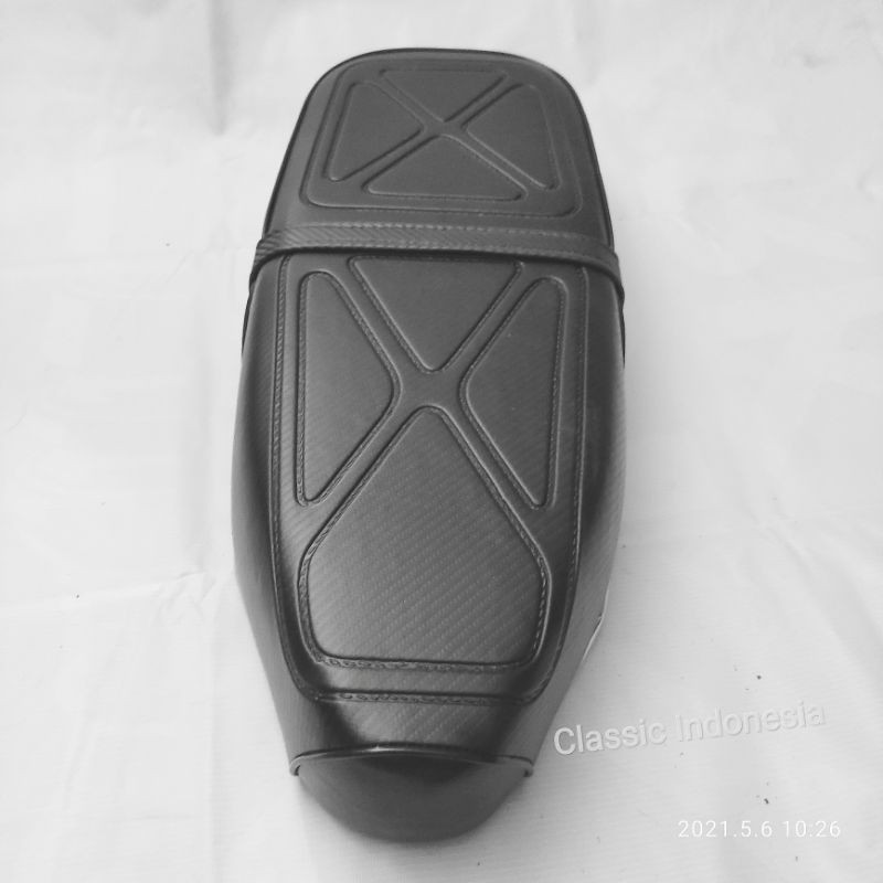 Jok C70 karbon jok honda C70 kulit karbon