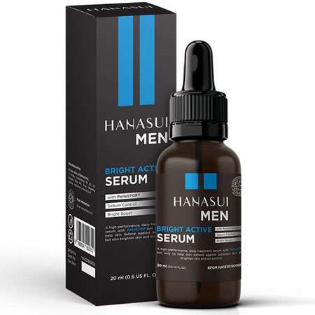 Hanasui Men Bright Active Serum - Skincare Cowok Viral Glowing Dalam 14 Hari / Face Serum Hanasui Me