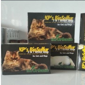 Im organic kp bio sulfur sabun/sampo kucing anjing 5 in 1 action soap