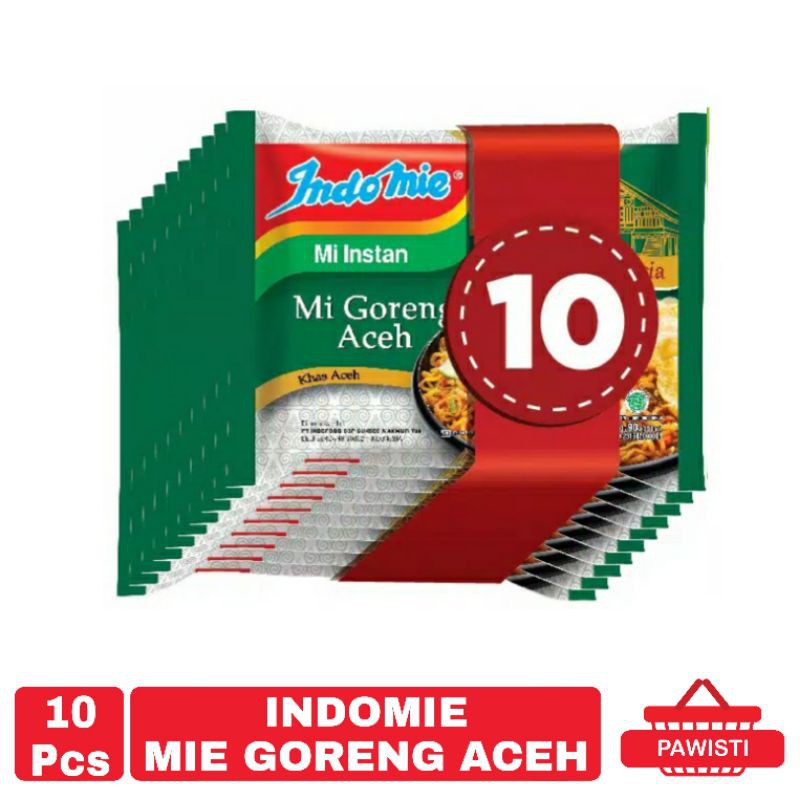 

10 PCS - MIE INSTAN INDOMIE GORENG ACEH