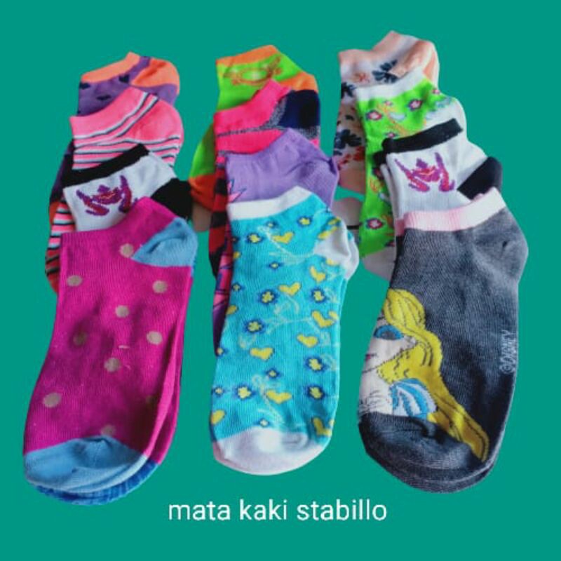 KAOS KAKI PENDEK WANITA (motif)