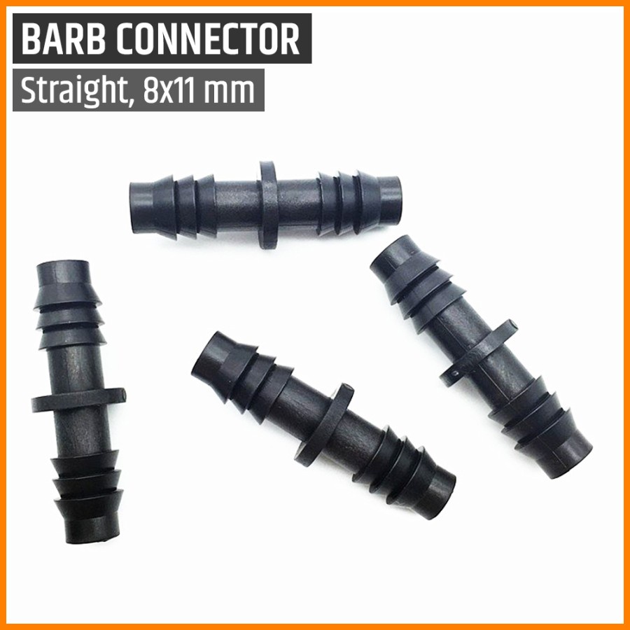 10pcs Connector Lurus 8mm/11mm