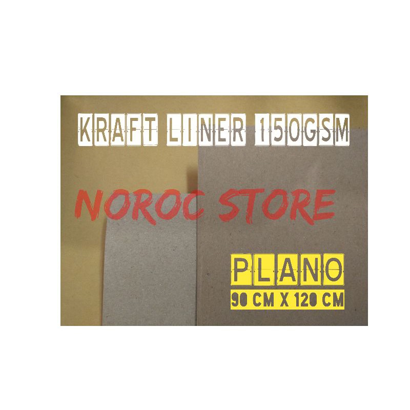 Kraft Liner 150 gsm Plano 90 cm x 120 cm