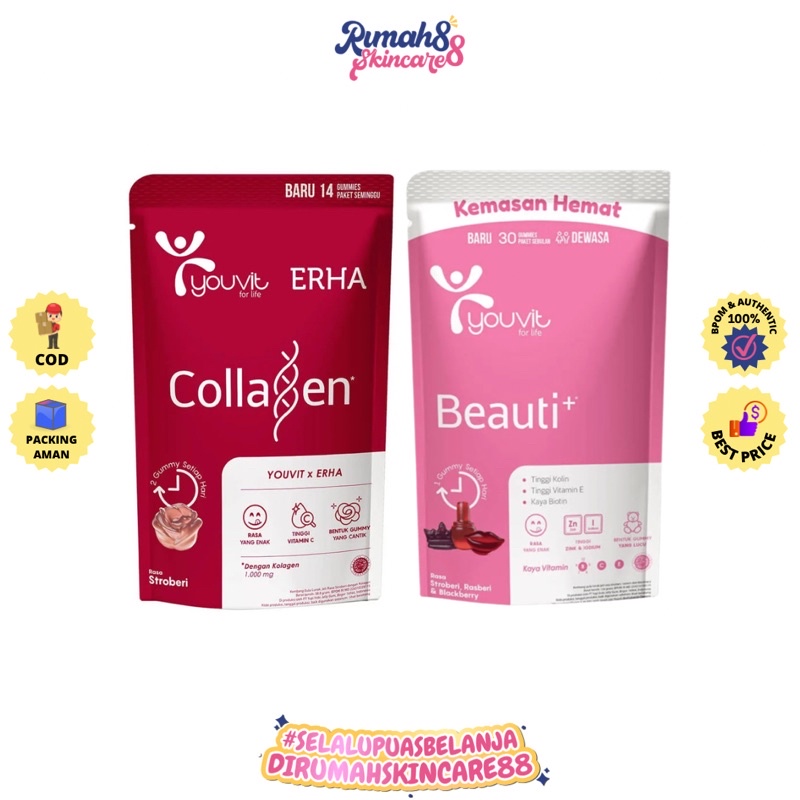 YOUVIT x Erha Collagen 1000Mg | Youvit Beauti + Gummies | Youvit Multivitamin