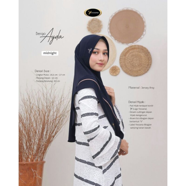 HIJAB SIMPLE/KERUDUNG BLUSUKAN /BERGO AYDA by YESSANA ORI